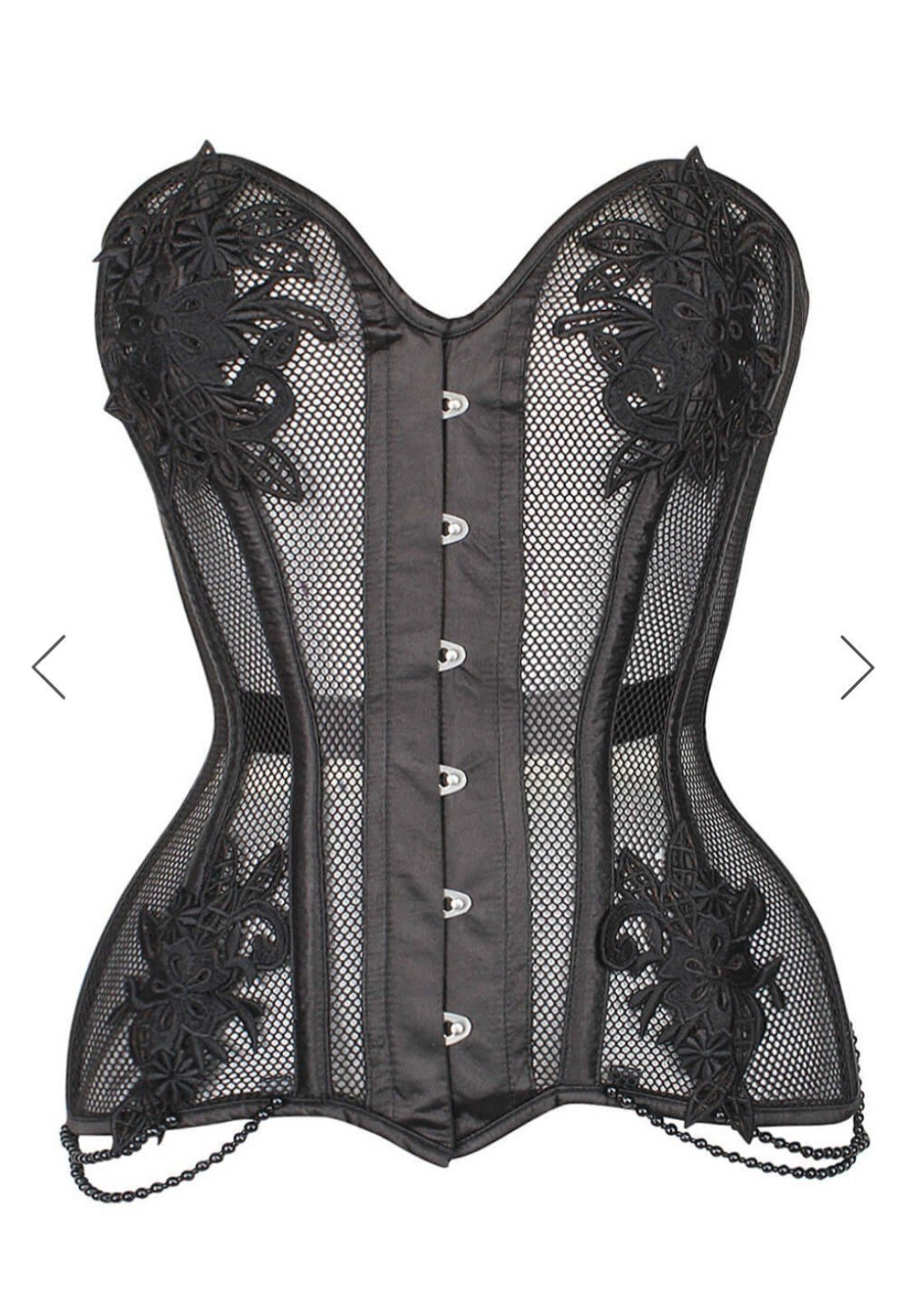 Corset Story Corset Mesh with floral design size 22