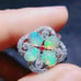 White Fire Opal, White Opal Ring, Gemstone Jewelry Ring, Womens Fire Opal 4x5mm