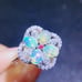 White Fire Opal, White Opal Ring, Gemstone Jewelry Ring, Womens Fire Opal 4x5mm