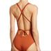 NWT! BECCA by Rebecca Virtue Fine Line One Piece, Size Small, Ginger, MSRP 118