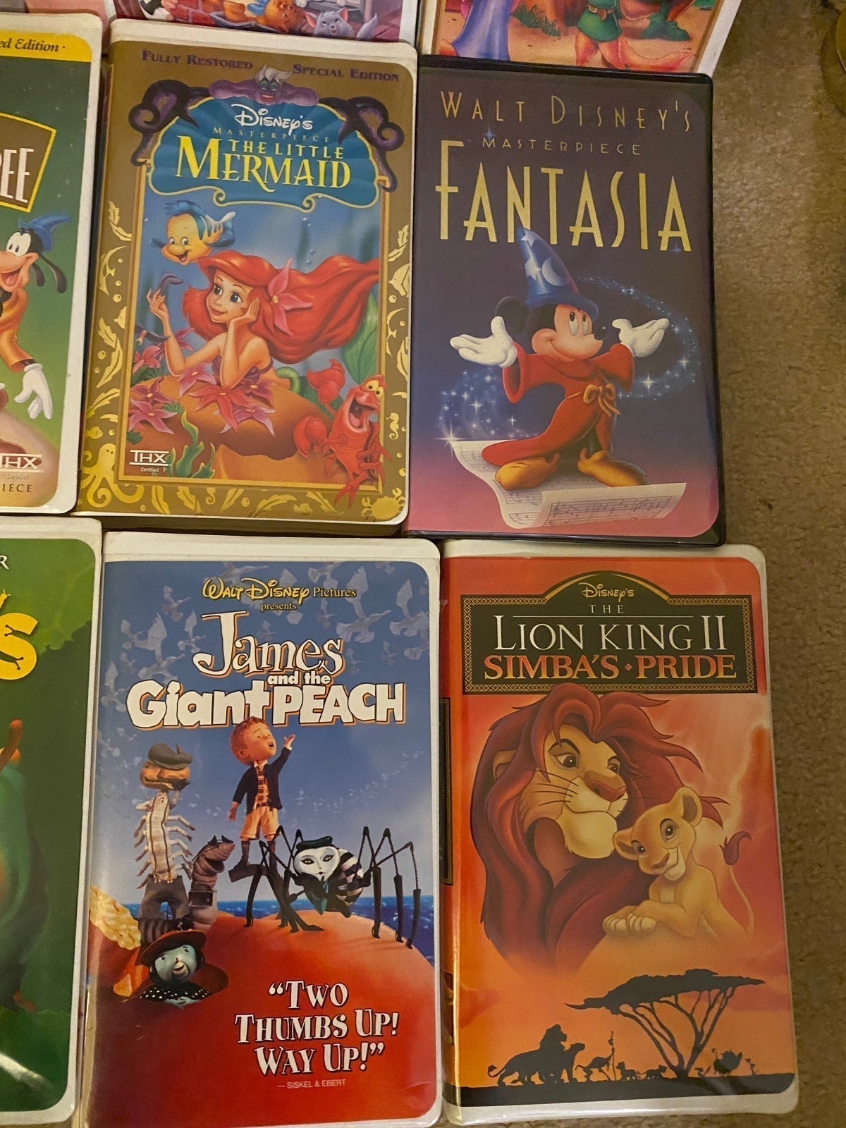 Lot shops of 18 Disney VHS