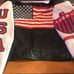 USA American flag biker jacket large