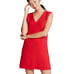 Alice + Olivia Carita Shift Dress Size 10 Red Cutout Tie Back V-Neck Valentines
