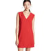 Alice + Olivia Carita Shift Dress Size 10 Red Cutout Tie Back V-Neck Valentines