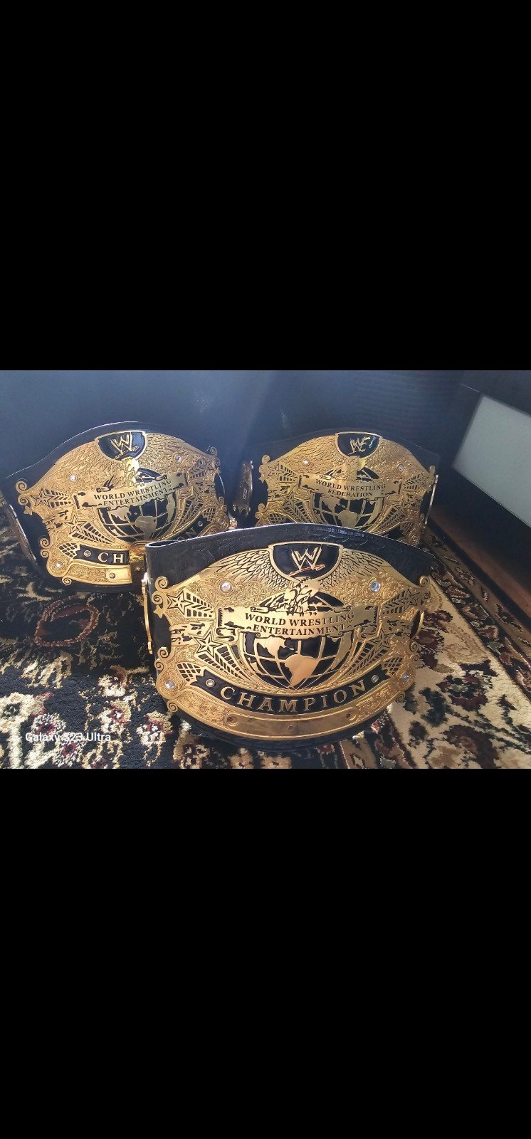 3 Undisputed belts for sale as a package