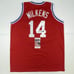 Autographed/Signed Lenny Wilkens St. Louis Red Jersey JSA COA