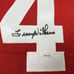 Autographed/Signed Lenny Wilkens St. Louis Red Jersey JSA COA