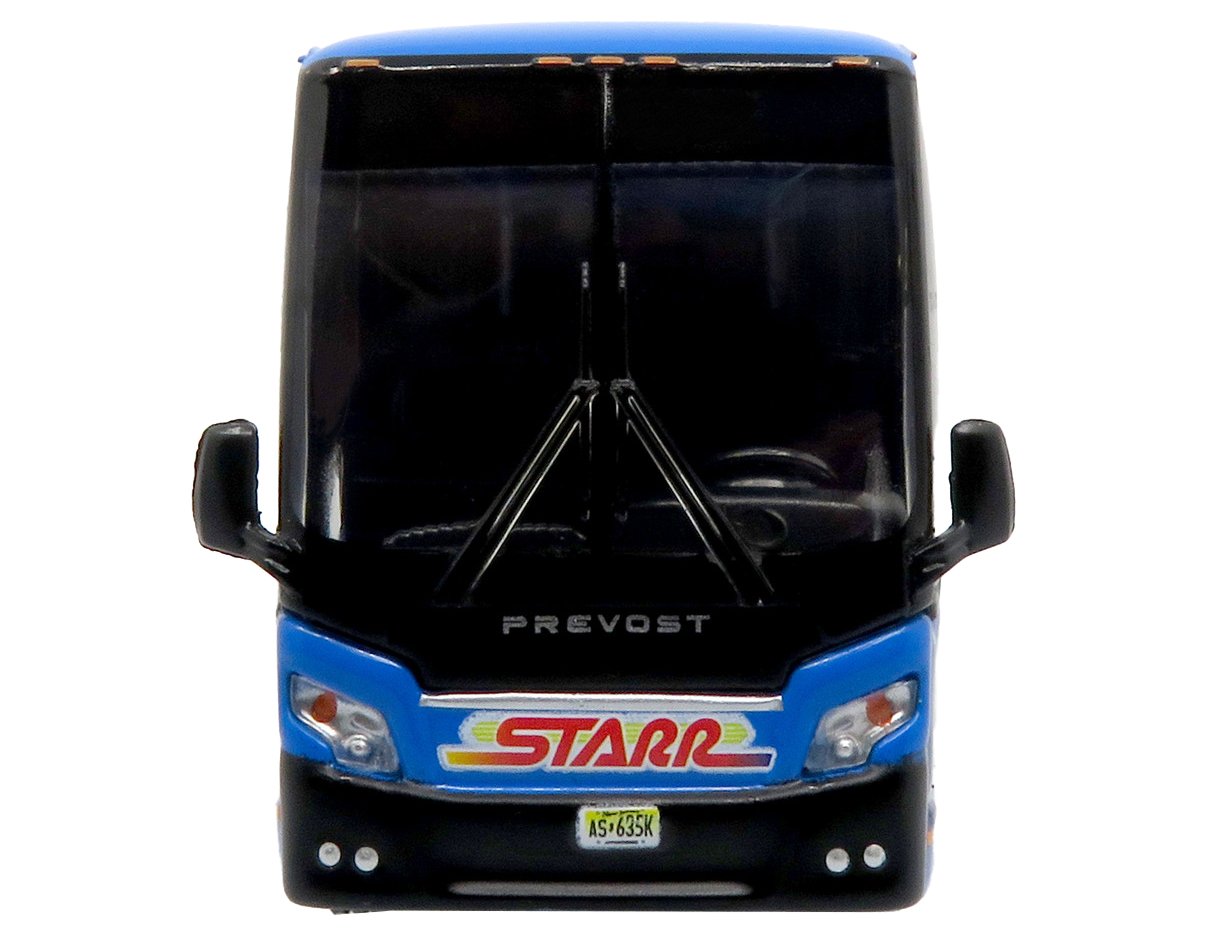 Prevost H3-45 Coach Bus Starr Tours Blue with Graphics Limited Edition 1/87 (H