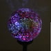 Solar Handmade Glass Ball Outdoor Art Light Color Changing LED Mosaic Ball Light
