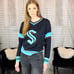 NWT L Seattle Kraken Tribute Sweater