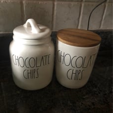 Rae Dunn Chocolate Chips Canister & Cell