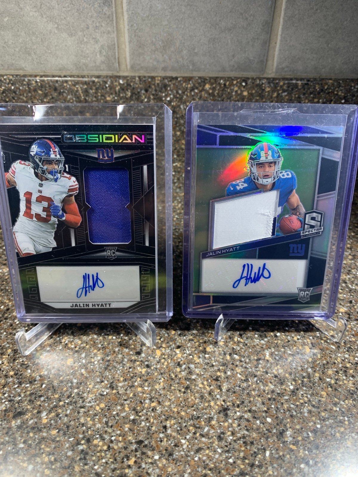 2023 OBSIDIAN JALEN HYATT RPA /199 & SPECTRA /99 RPA CARDLOT