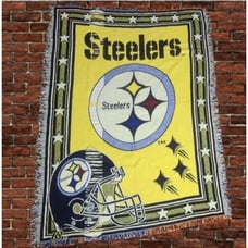 The Northwest Company Triple Woven Pittsburgh Steelers Blanket Throw New!!
