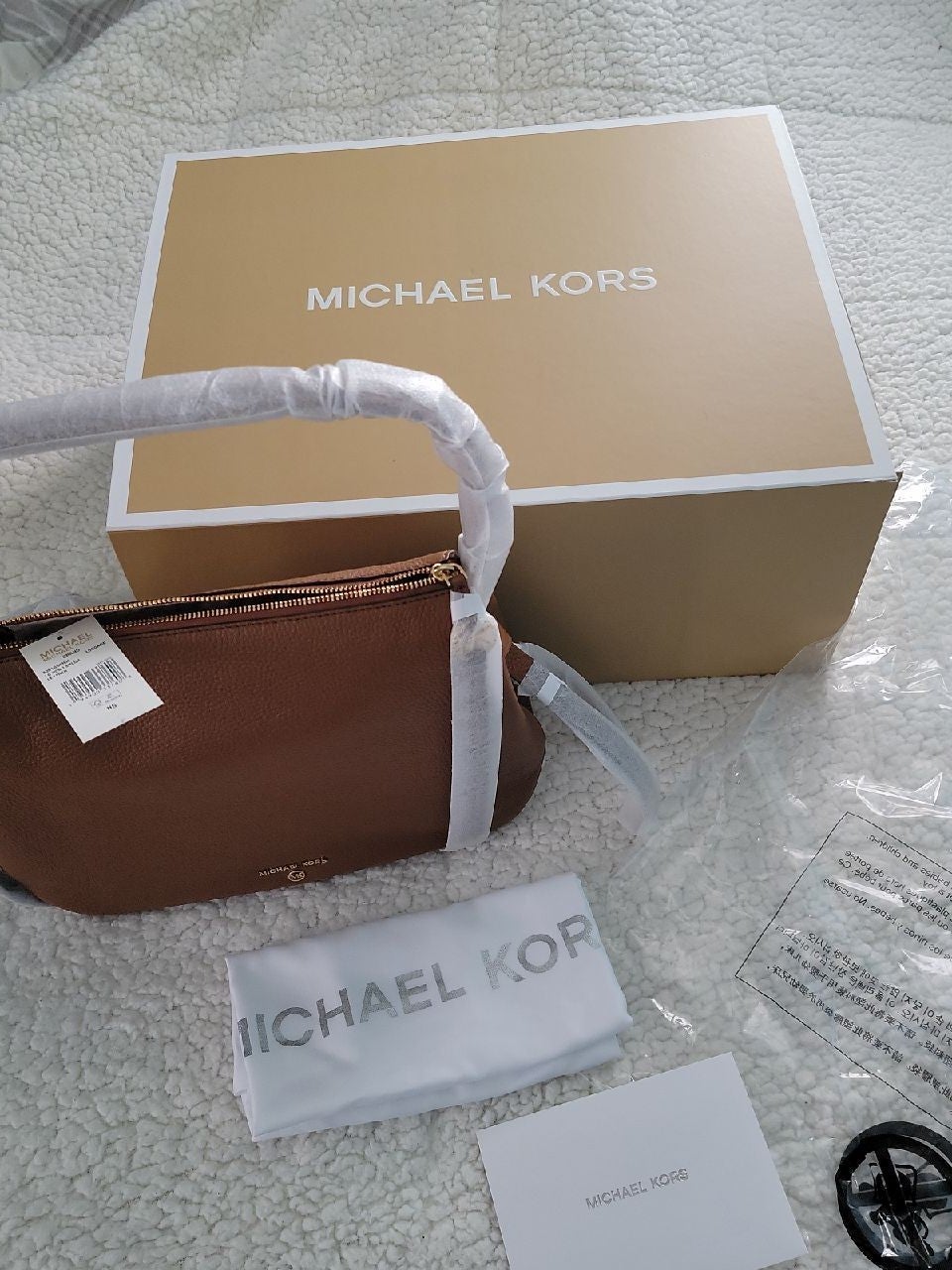 Mk shops hobo shoulder leather