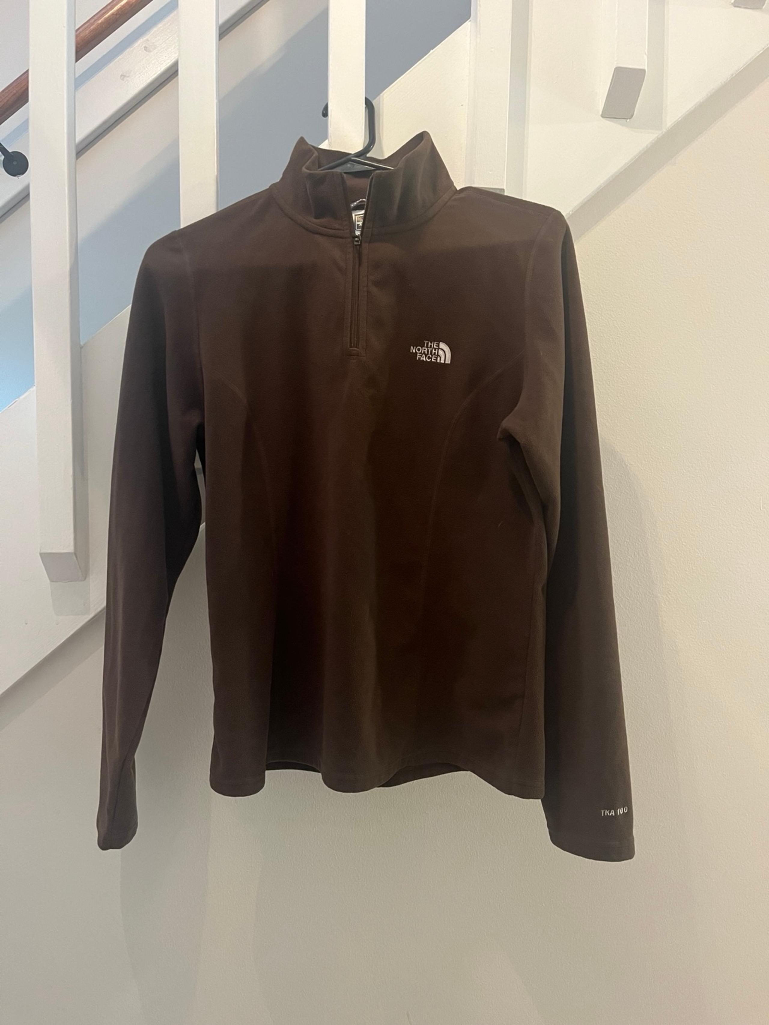 VTG 2003 The North Face Womens Medium Tka 100 1/4 ZIP Fleece Pullover Brown