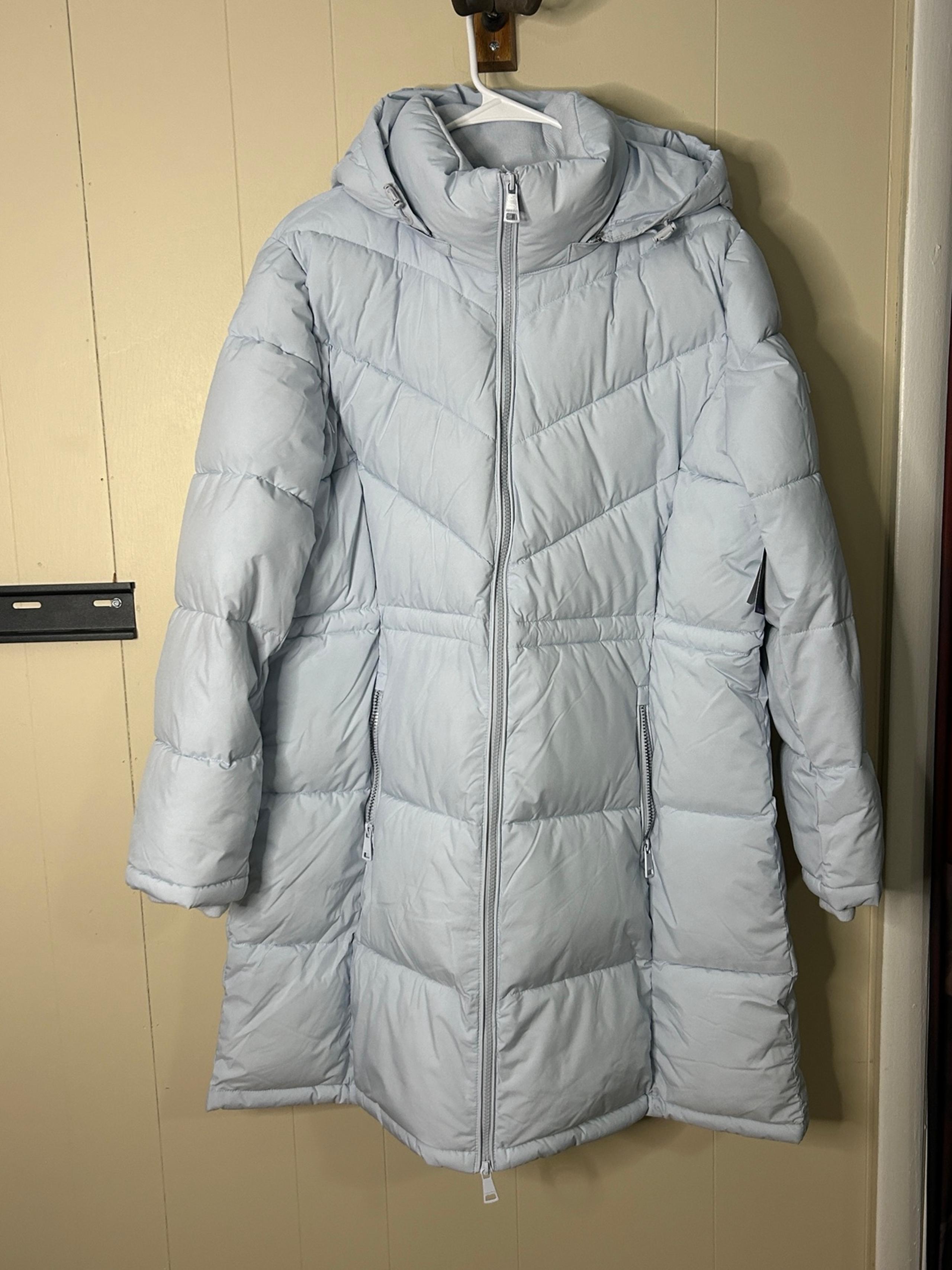 Calvin Klein Women’s Light Blue Puffer Coat