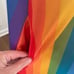 Vintage 70s Rainbow Stripe Caftan Kaftan Mumu Pride Mrs Roper OSFM