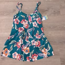 Swim solutions floral swim dress size 12