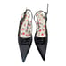 *DAMAGED*vintage PRADA SLINGBACKS kitten heels WITH BOWS