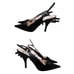 *DAMAGED*vintage PRADA SLINGBACKS kitten heels WITH BOWS