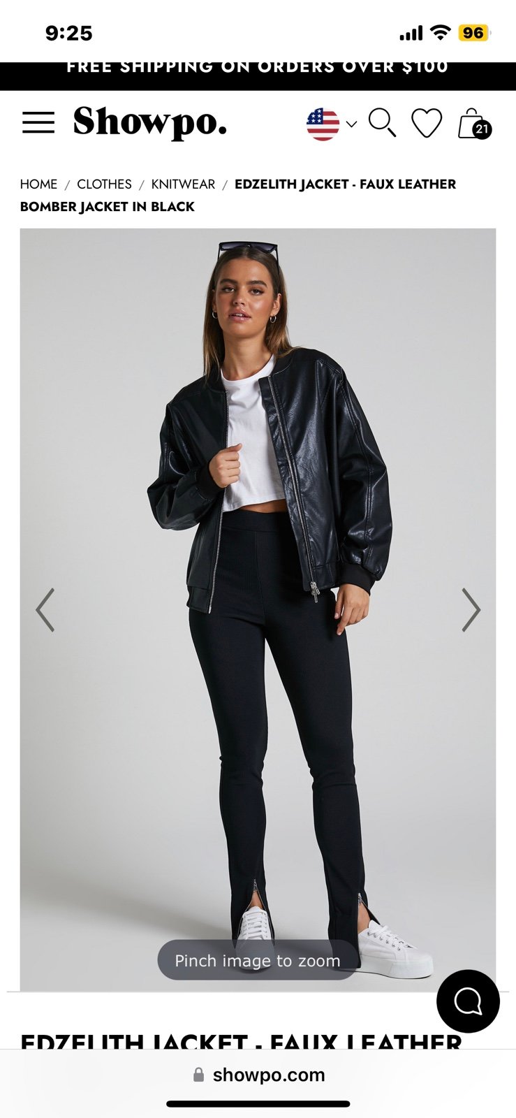 leather bomber jacket