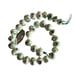 Set Of 31 Handmade Lampwork Floral Glass Beads 14mm Pink Green White