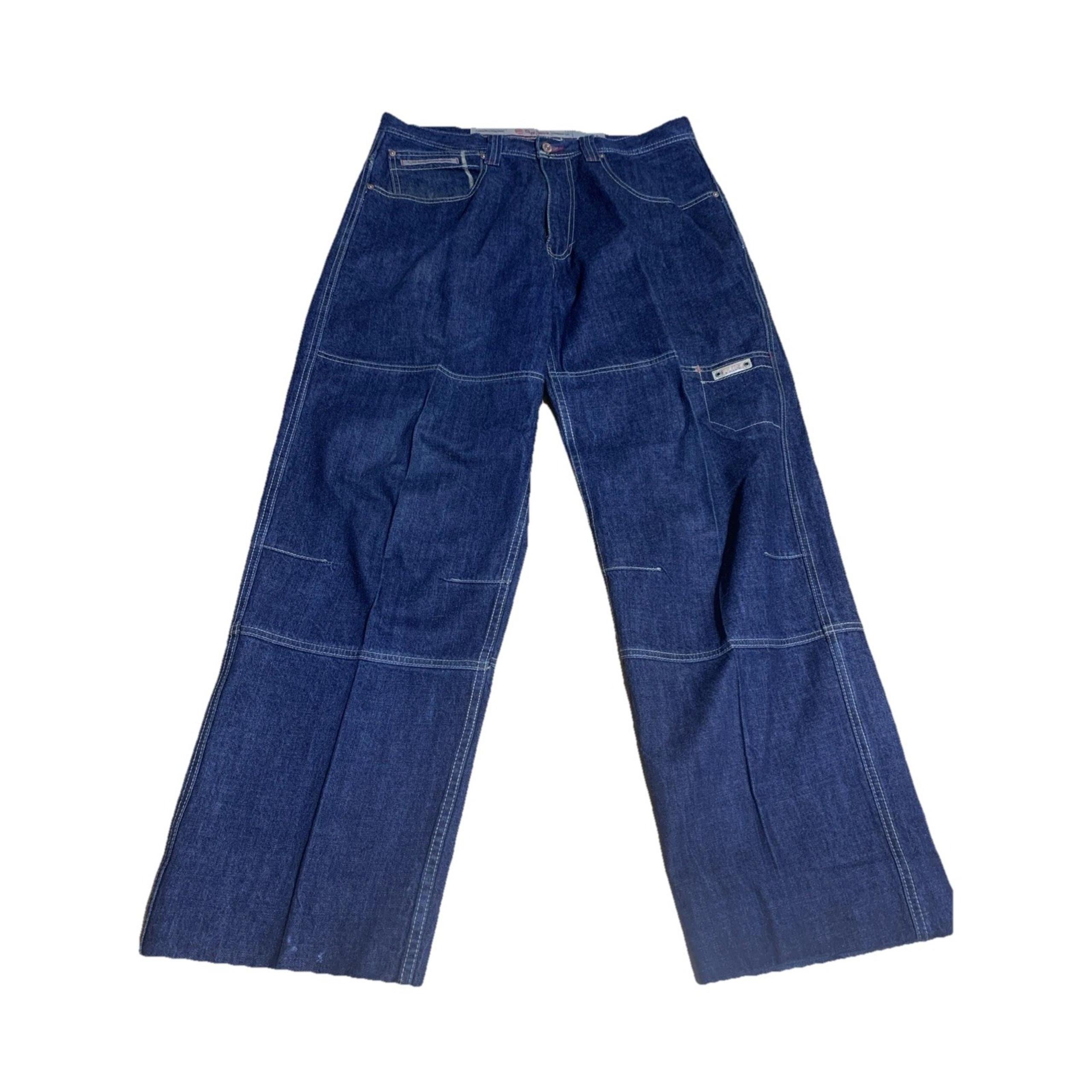 Vintage Y2K PEPE Jeans Mens 36x34 Blue Baggy Skate Grunge Hip Hop Pinkman Race