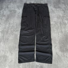 Vintage Y2K Carhartt Style Baggy Faded Black Opium Cargo Tech Pants