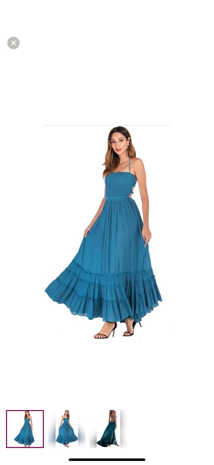 Blue long dress