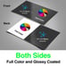 Custom Business Cards / 100 count/ heavy cardstock / Full UV coating bothside