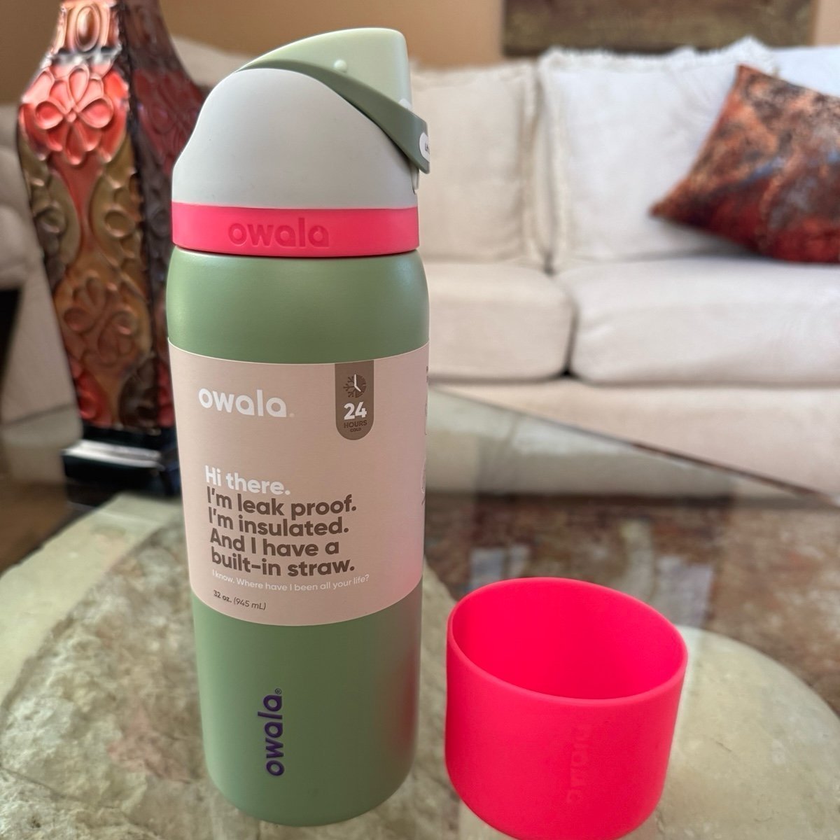 Owala 32 oz FreeSip Stainless Steel Water Bottle- Owala Bottle Cover