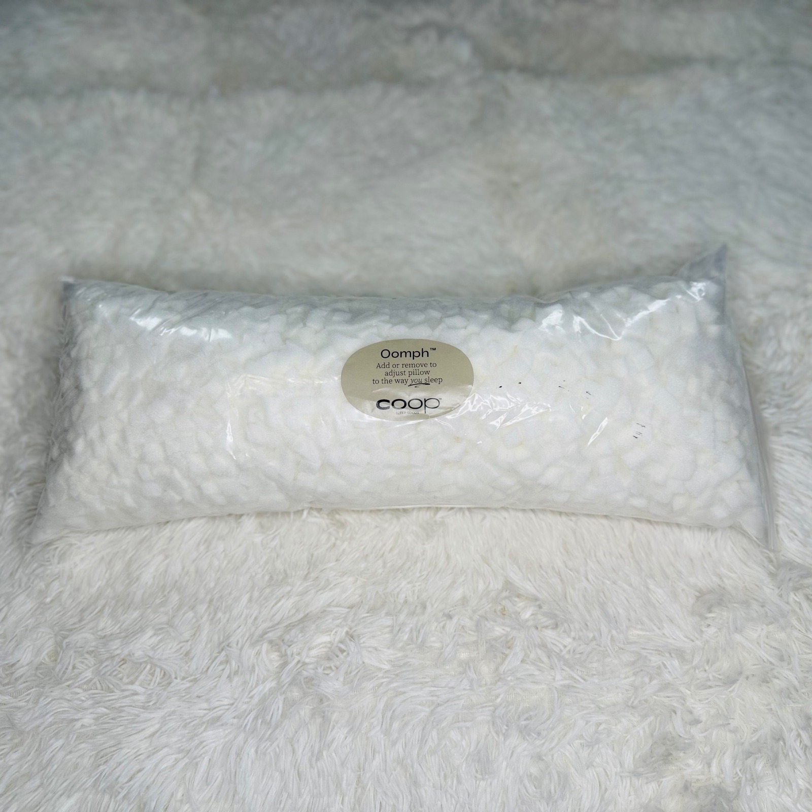 Coop Home Goods Oomph Pillow Fill Premium Adjustable Shredded Memory Foam