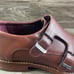 Ted Baker Men's Double Monk Strap Kartor 2 Chestnut Brown Oxford Shoes Size 8