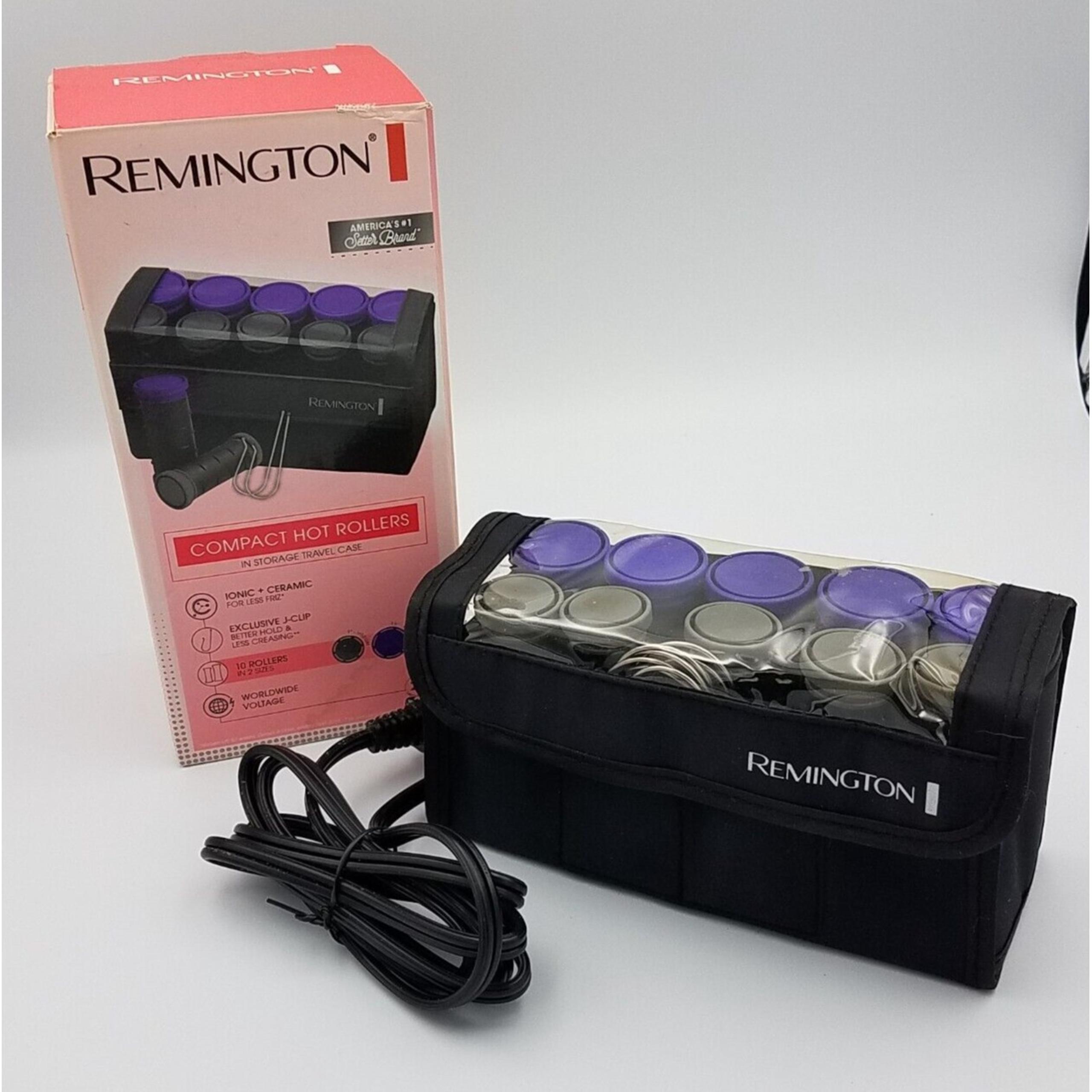 Remington Compact Hot Rollers. In Travel Case.