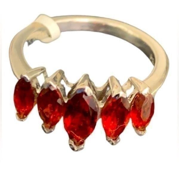 Karis Garnet Ring Size 7 5 Marquise Stones, January Birthstone Gift