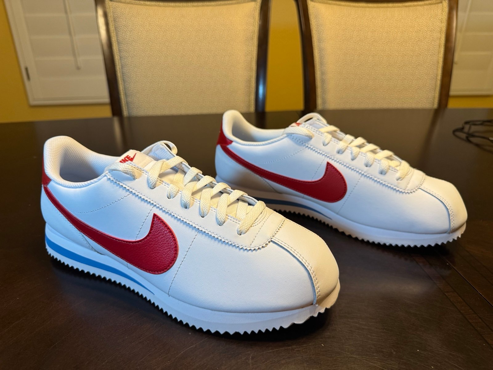 New Nike Cortez Forest Gump White Red Sneaker Shoes Size US 11.5