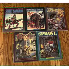 FASA Shadowrun Lot of 5 Grimoire Sprawl Sites Street Samurai Paranormal Animal +