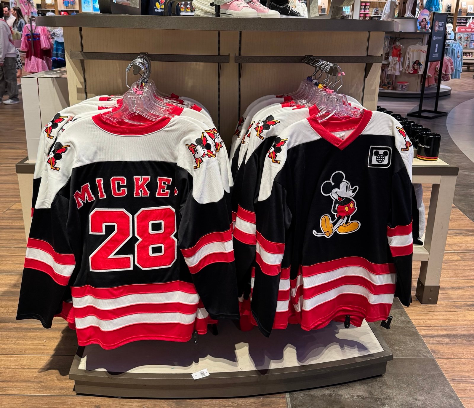 Disney Parks 2025 Mickey Mouse Hockey Jersey