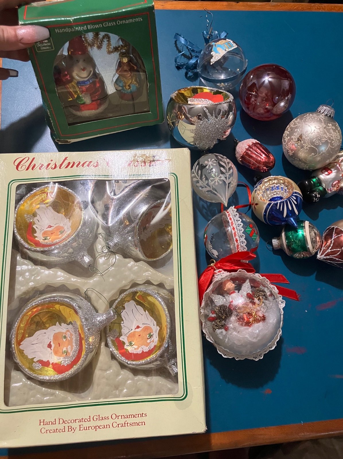 vintage christmas/holiday ornaments lot