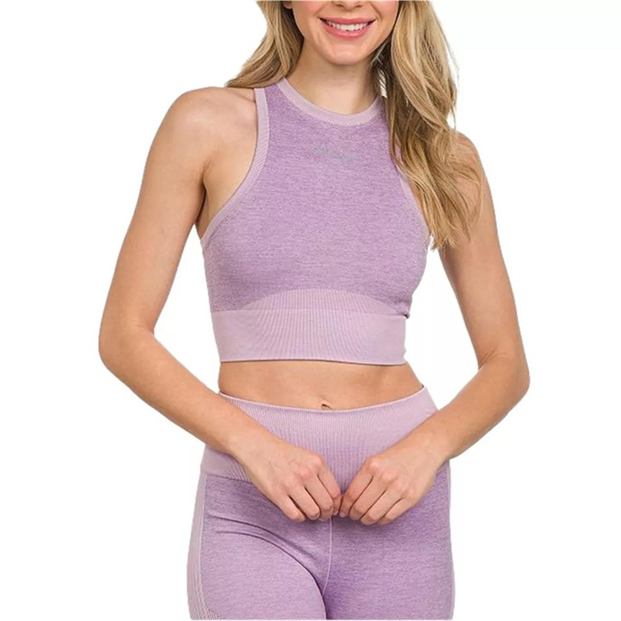 Hurley Women's Rita Seamless Racerback Tank Top Light Purple Size Small