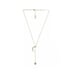 Lili Claspe Necklace Rope The Moon and Star Gold Plated Opal Drop Lariat