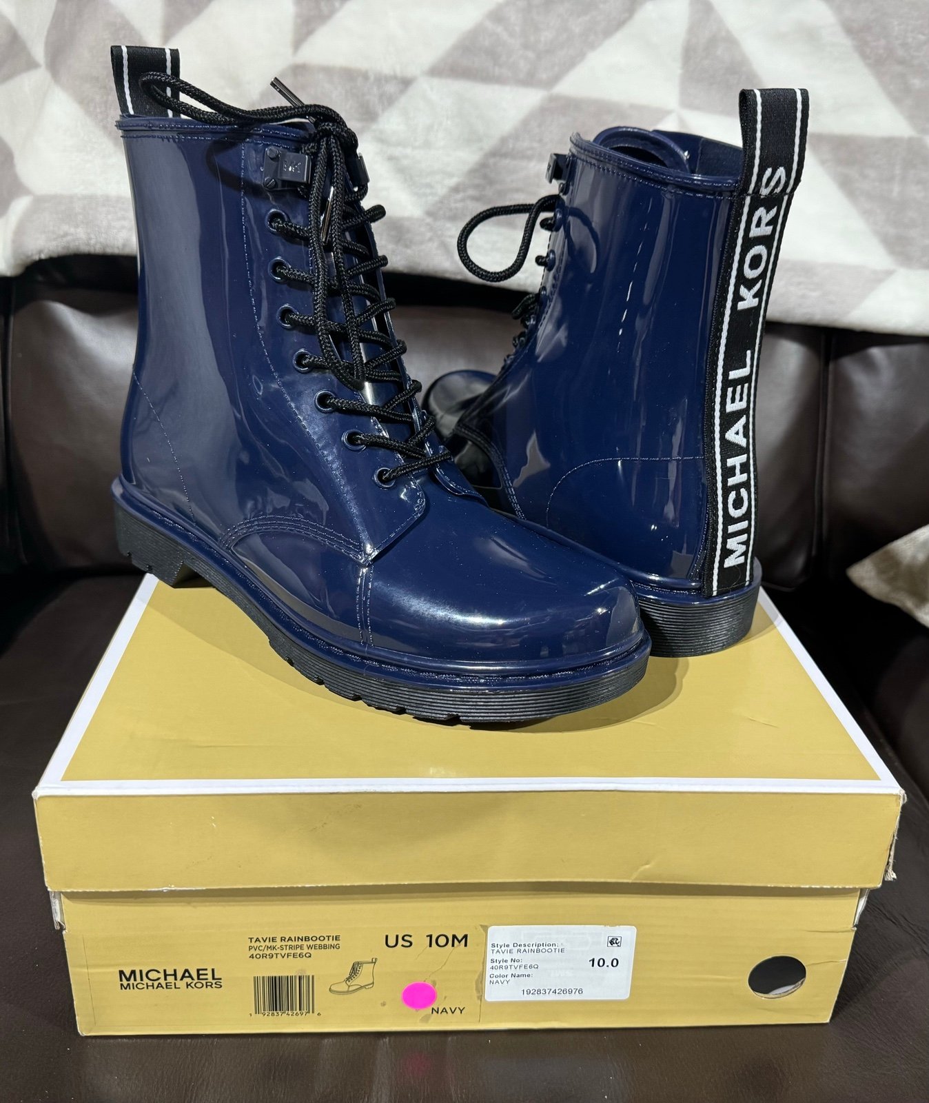 Michael kors boots blue sale