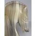 VTG 1970s Banded Calcite Carved Single Horse Head Bookend Mid Century Modern