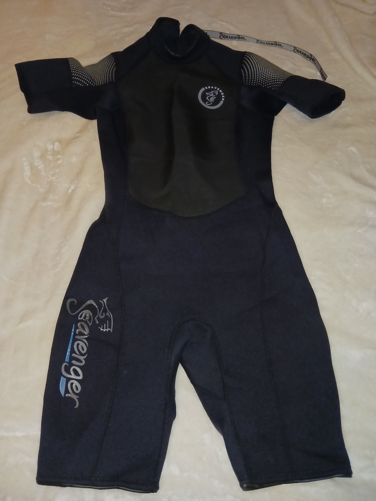 Wetsuit Used Seavenger Navigator Men's Black Shorty Wetsuit