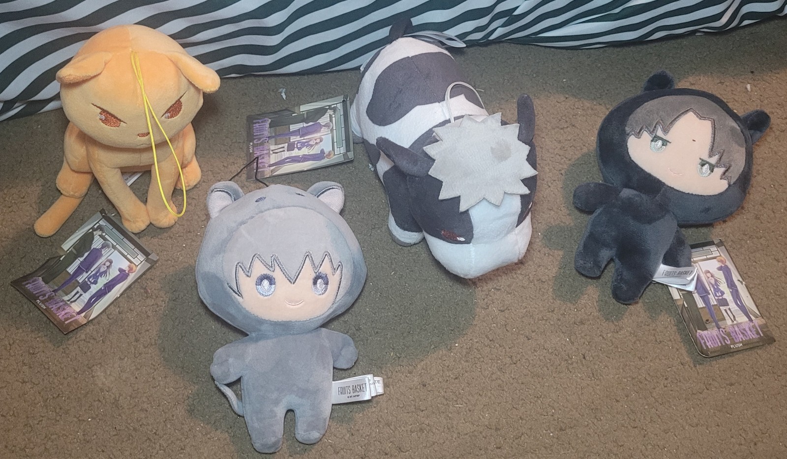 4 fruits basket plushies