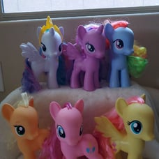 My Little Pony Lot of 6 Plastic 2013 8.5