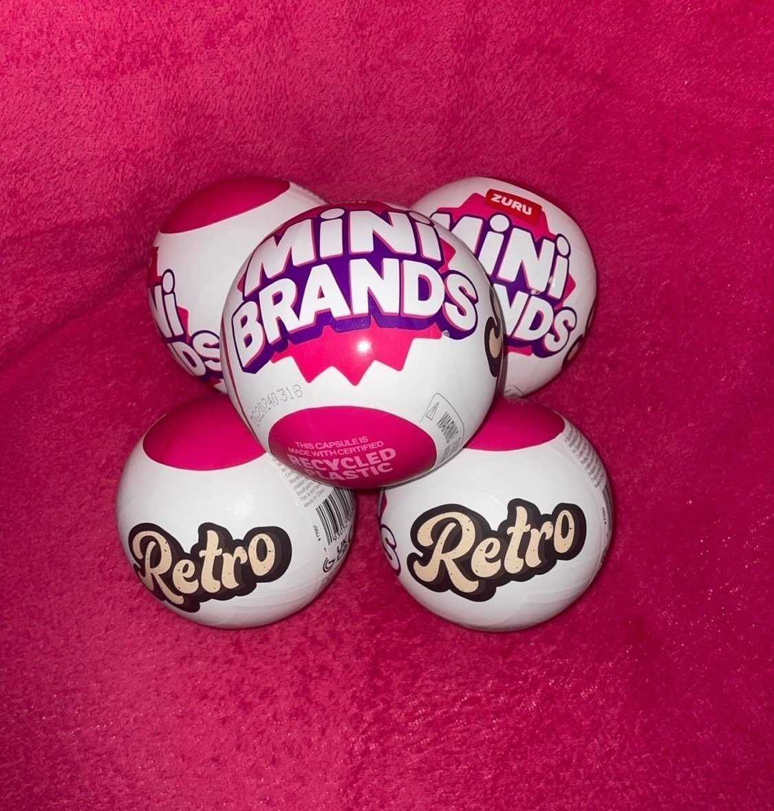 Zuru Mini Brands RETRO Bundle LOT of (5) Balls