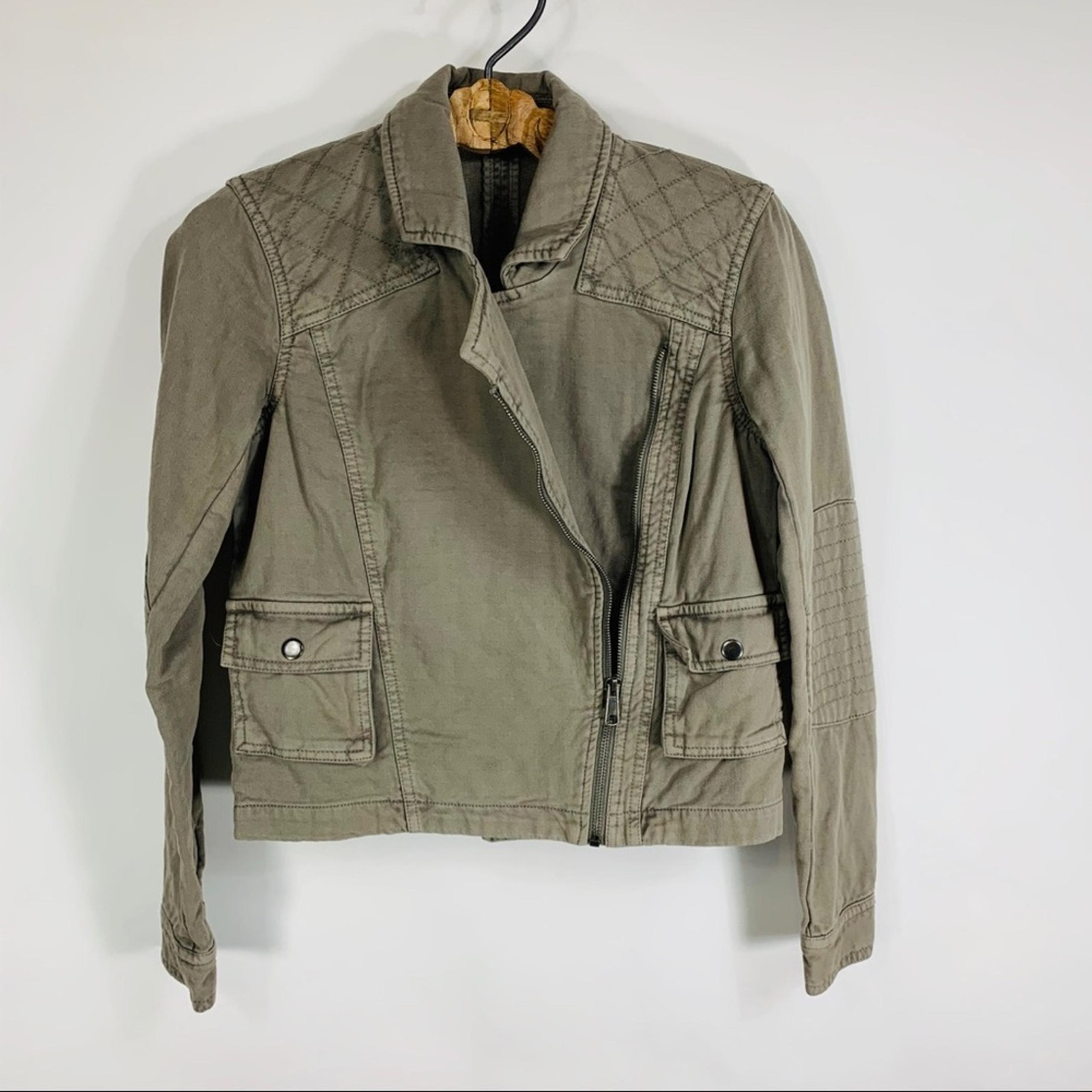 Michael Stars Khaki Military Style Jacket XS