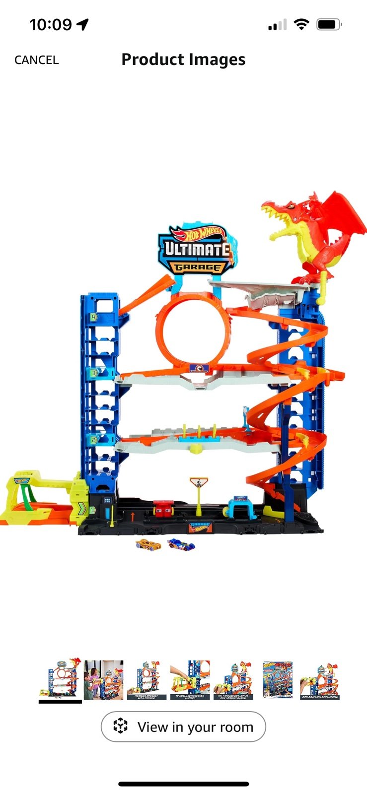 Hotwheels City Garage storage and Playset. NEW!