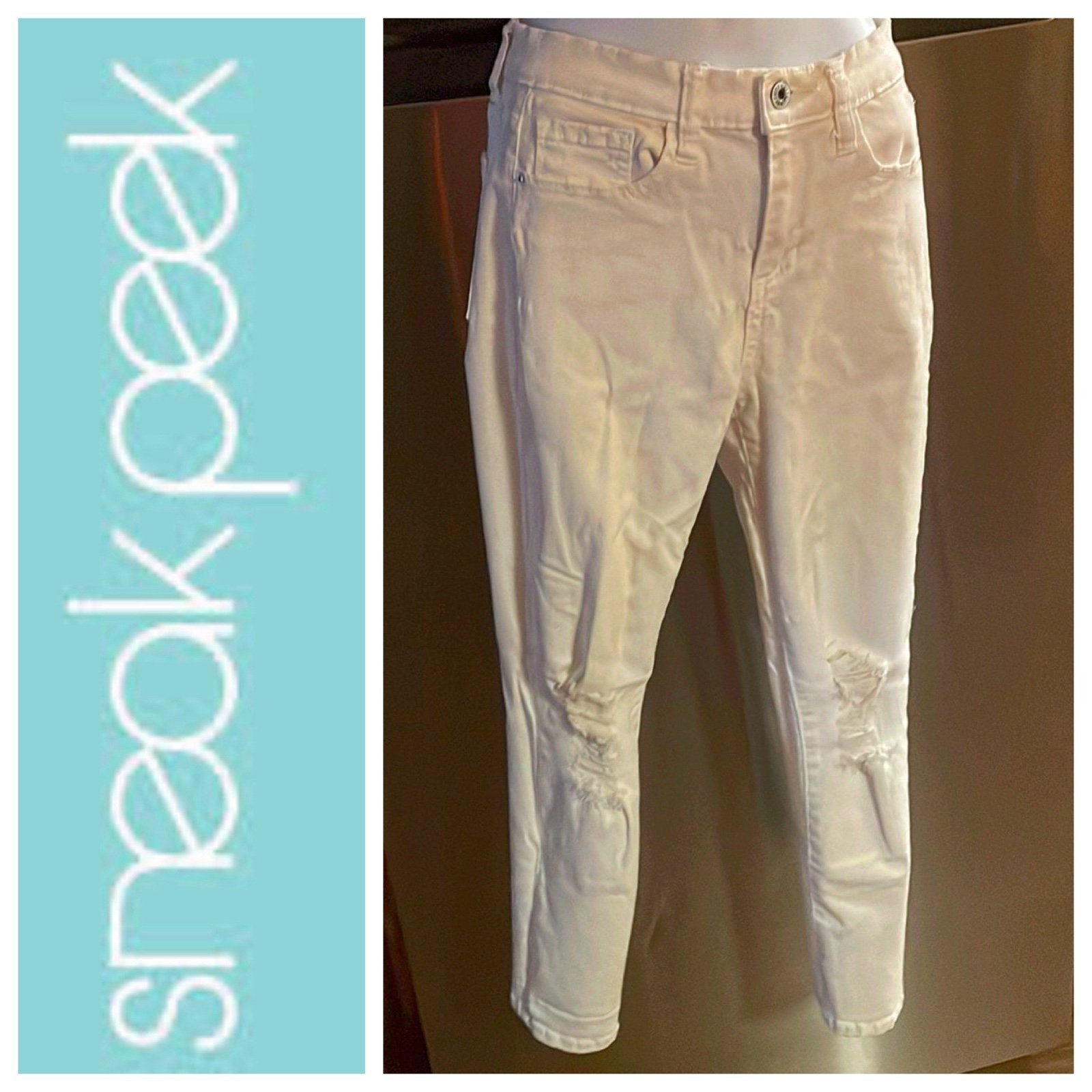 White Distressed Jeans